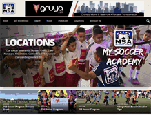 Tablet Screenshot of mysocceracademy.com